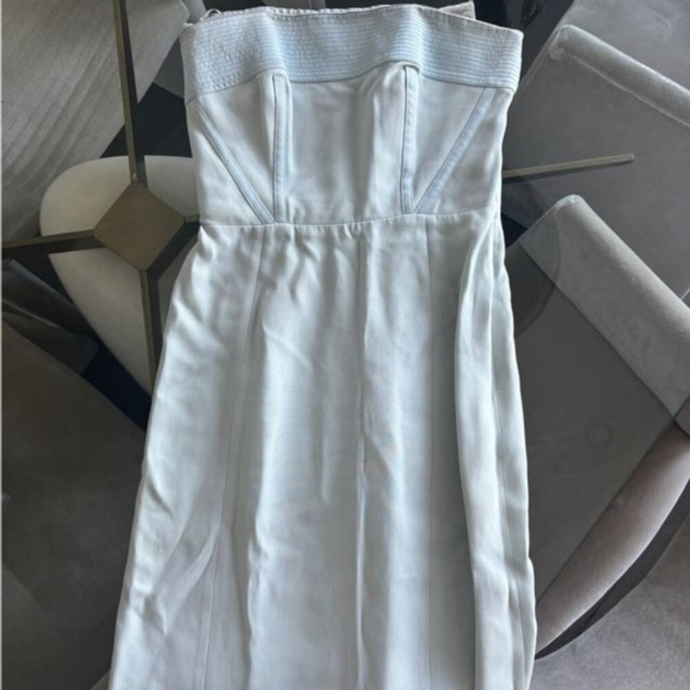 Balenciaga Blue Strapless Gown - Picture 9 of 9
